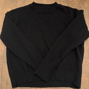 SHEIN Black Crew Neck Sweater